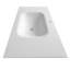 Stone Resin Solid Surface Sink For Bathroom - Matte White, 39.87 In Depth, Balanced Proportions, Countertop Setup, Seamless Finish Vanity 22.21 Width, Universal Design, Scratch Surface, Smooth