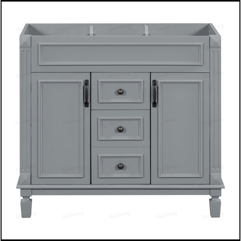 Meuble-lavabo de 36 pouces seulement, Gris