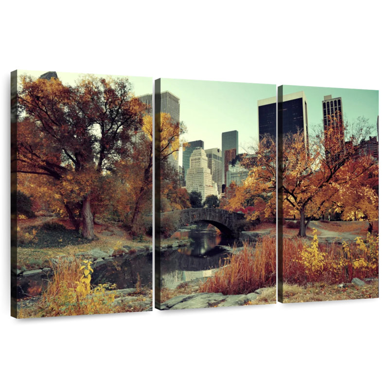Sebbie Central Park Autumn, 20" H x 33" W