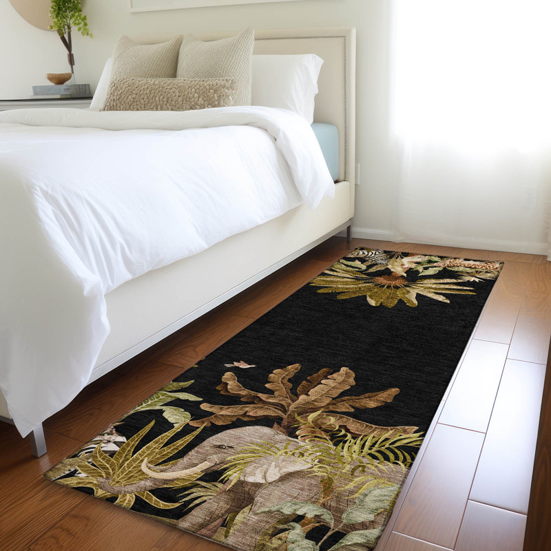 Tapis de qualité supérieure lavable à la machine Cerrito AMF203, Runner 2'3" x 7'6"