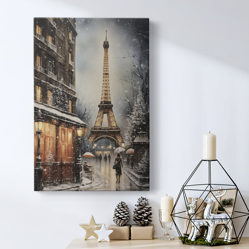 Art des Fêtes de Noël - Toile tendue avec châssis DLXVI, H 12 po x l 8 po