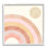 «Pink Desert Rainbow Rising Sun», art géométrique sur toile surdimensionné par Daphne Polselli