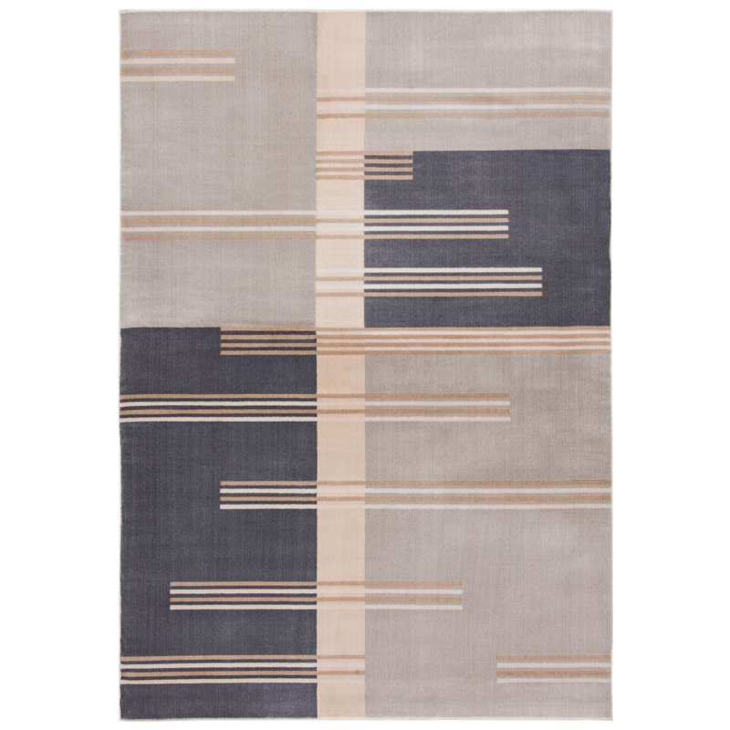 Tapis gris Aslin, Rectangulaire 3 pi x 5 pi