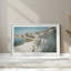 Motif de falaises blanches, dans un cadre en chrome poli-1601630166-1601630187