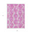 Tapis intérieur lavable abstrait 9 pi x 12 pi mauve