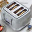 Swan Retro 4 Slice Toaster with 7 Browning Levels for Toast, Breakfast Muffins and Bagels, Removable Crumb Trays, Defrost/Reheat/Cancel, Cord Storage, Non-Slip Feet, 1860W-123431479