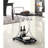 Allen Chrome 2-Tier Glass Shelf Metal Bar Cart-1538842246