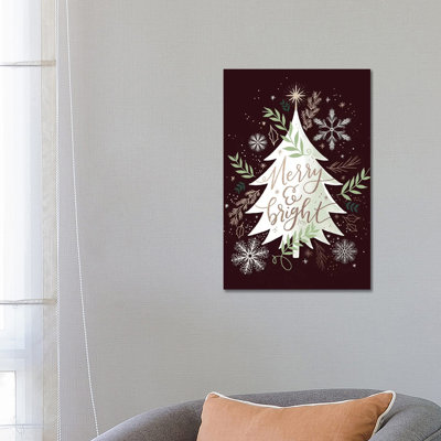 «Christmas Quiet Snowflakes II» par Loni Harris, impression sur toile tendue