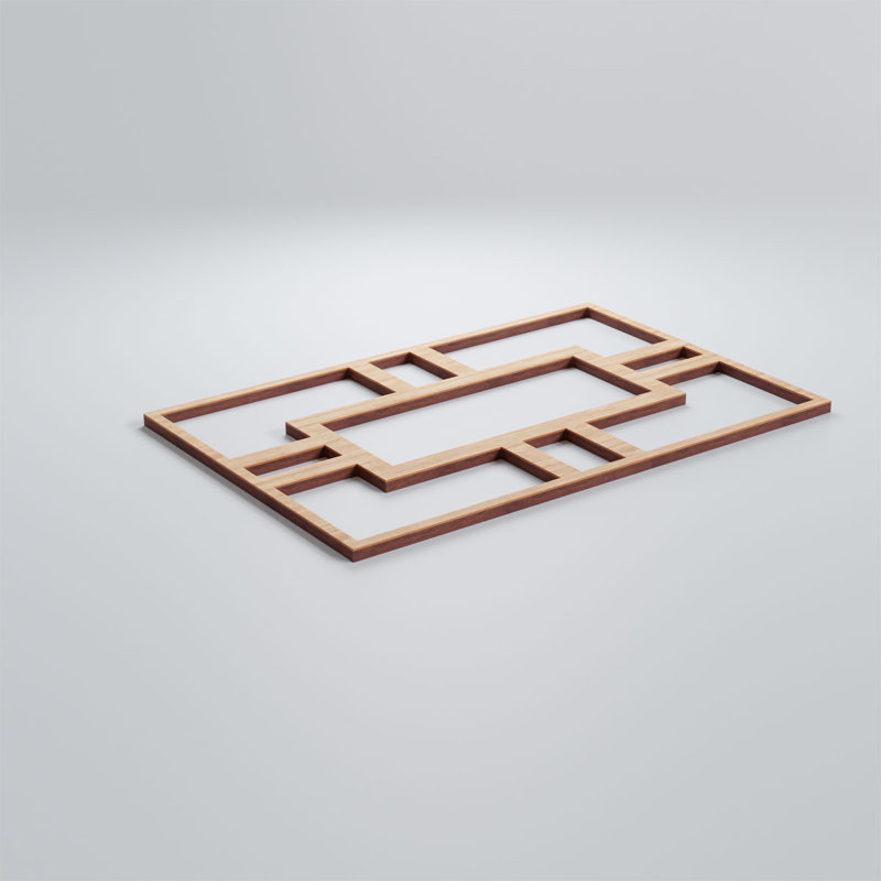 Hastings Decorative Fretwork Wood Wall Panels, Alder, 11 3/8"H x 7 1/2"W x 1/4"D