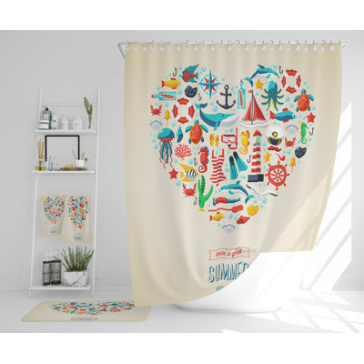Nataliegh Polyester Shower Curtain Set