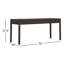 Bureau en bois massif l 72 po Hollander de style contemporain avec plateau pour clavier et 2 tiroirs latéraux