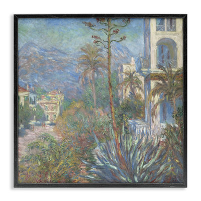 Classic Villas at Bordighera Framed Giclee Art by one1000paintings