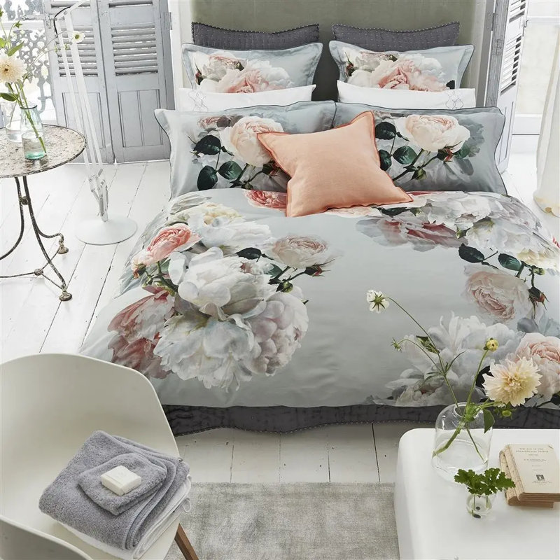 Peonia Grande Zinc Sham, Queen Sham