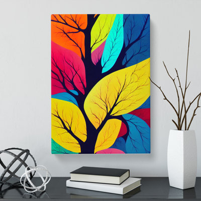 Tree Gouache - Wrapped Canvas