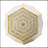18X18x21" Hexagonal Capes Capiz Stool