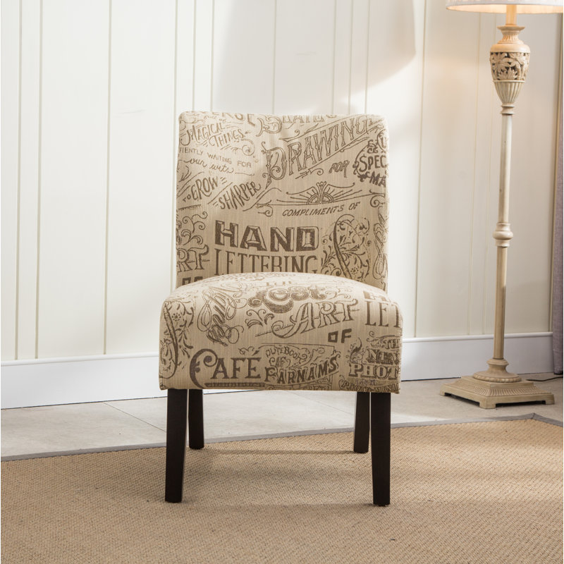 Fauteuil d'appoint Volia Capa, Mélange de polyester texturé beige