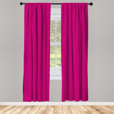 Polka Dot Semi-Sheer Rod Pocket Sliding Panel