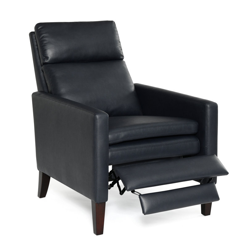 Fauteuil inclinable Darneil, Similicuir bleu nuit