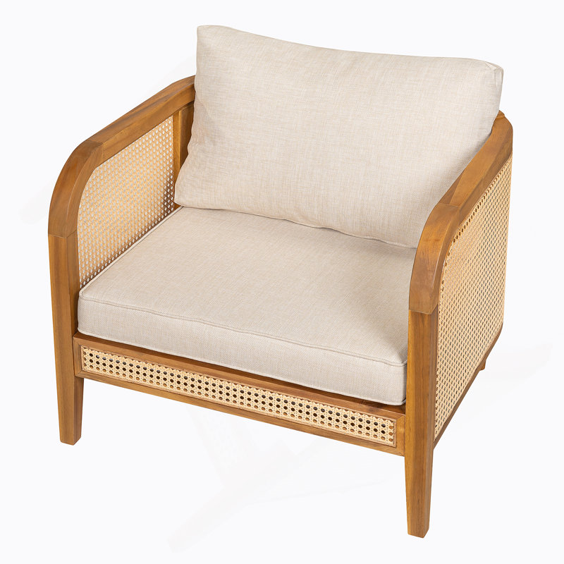 Chaise avec accoudoirs de patio Kirkby, 1
