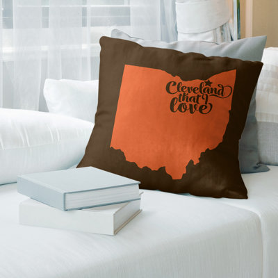 Housse de coussin en cuir cleveland