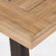 Table de salle à manger d'extérieur avec panneau à lattes, en bois d'acacia durable pour une esthétique naturelle et grise