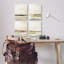 Ensoleillé, paysage, horizon, paysages, ensemble de 4 toiles d'art par Annie Warren-1696553808