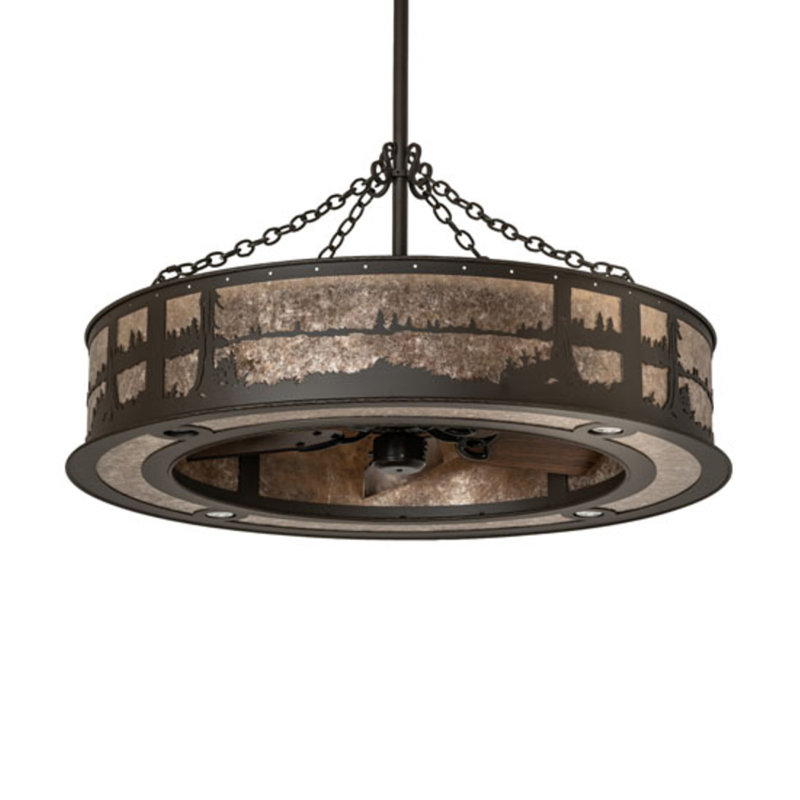 Quiet Pond Downrod Ceiling Fan