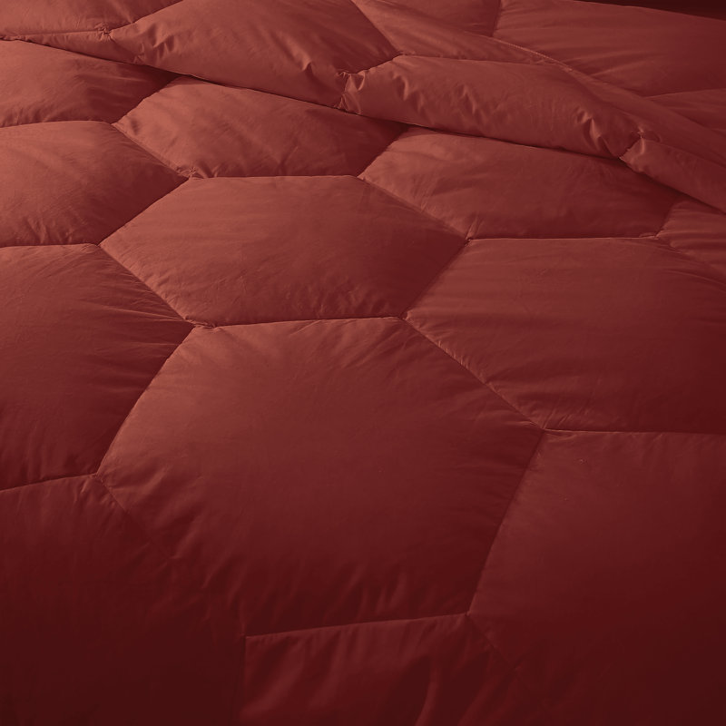 Édredon en duvet synthétique polyester toutes saisons, Simple, rouille