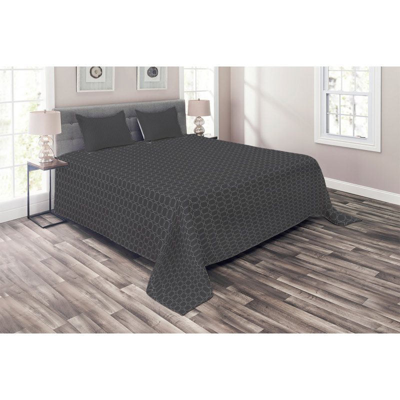 Modern & Contemporary Polyester Coverlet, King Bedspread + 2 Shams