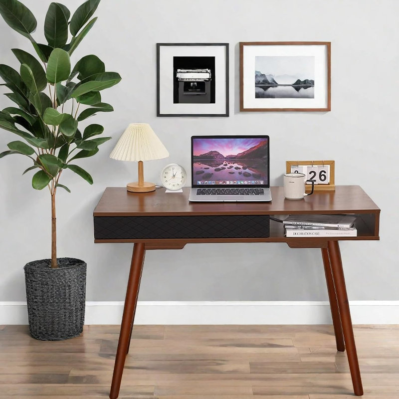 Bureau d'écriture de 42 pouces Mid Century