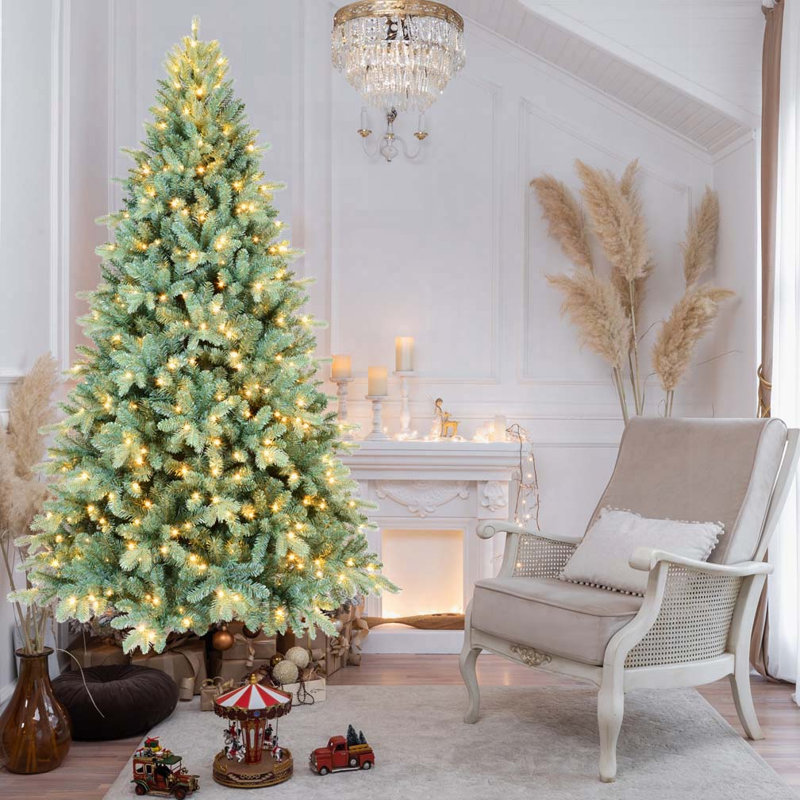 Arbre de Noël 4 pi bleu-vert, Oui, H 4 pi