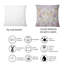 Carré, fleurs en fleurs dans des tons pastel - Coussin décoratif à imprimé traditionnel-60158755