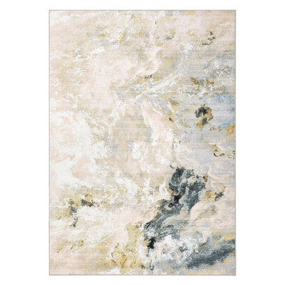 lxt-Area Rugs Modern Abstract Geometric Area Rug Machine Washable Non-Slip Carpet with Rubber Backing - Ideal for Hallway, Bedroom, Living Room
