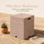 Propane Tank Cover, Natural Travertine Side Table for Outdoor Gas Fire Pit