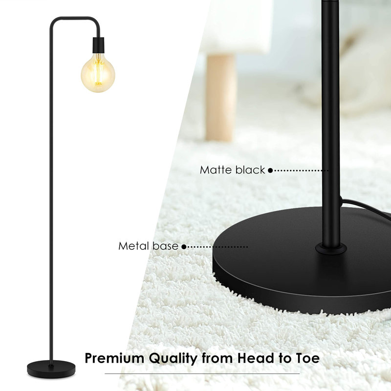 62.99'' Black Traditional Floor Lamp