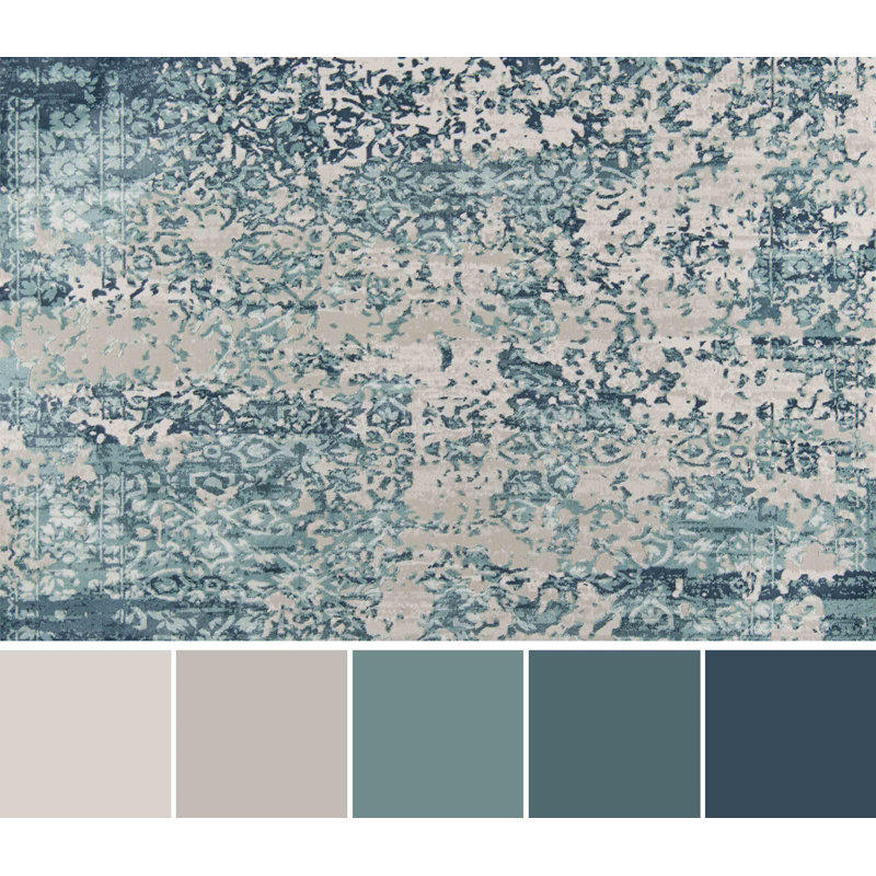 Delphine Blue Rug, Rectangle 9'3" x 12'6"