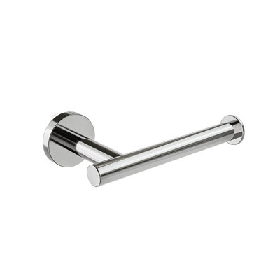 Lava Wall-Mounted Toilet Paper Holder - Chrome (LH Post), Premium Brass Construction, Installation Hardware Included