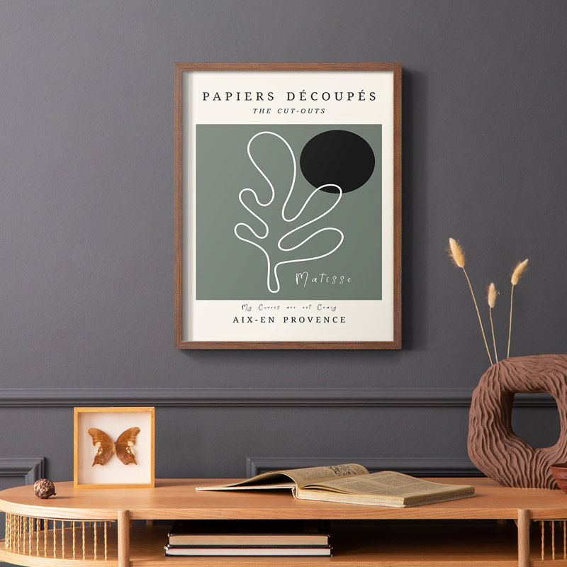 Matisse CCCLXXI Framed Print - Solid Wood, Brown, 28" H x 22" W