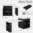 Kitchen Island With Extendable Dining Table, Power Outlet, 2 Drawers, 2 Side Open Shelves And Double-sized Storage Design