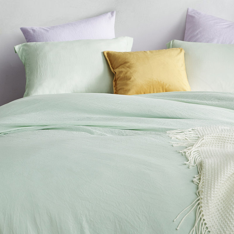 Ensemble d'édredon en duvet synthétique Ultra Cozy, Édredon pour très grand lit + 2 très grandes ta, Vert clair
