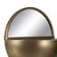 Metal Round Mirror with Shelves