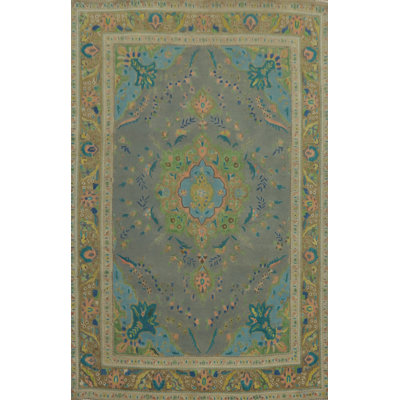 Handcrafted Wool Traditional Area Rug 7x10