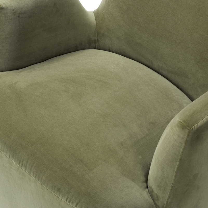 Reed Swivel Armchair, Sapphire Sage Polyester Blend