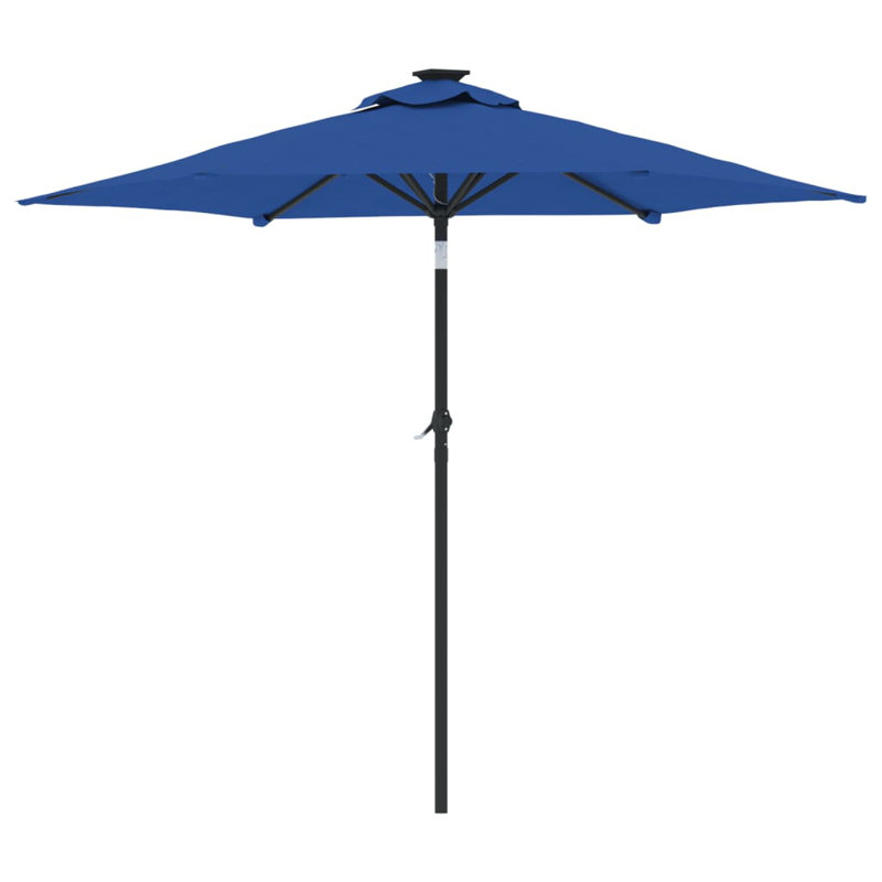 Beach Parasol, Azure blue, 212cm H x 225cm W x 225cm D