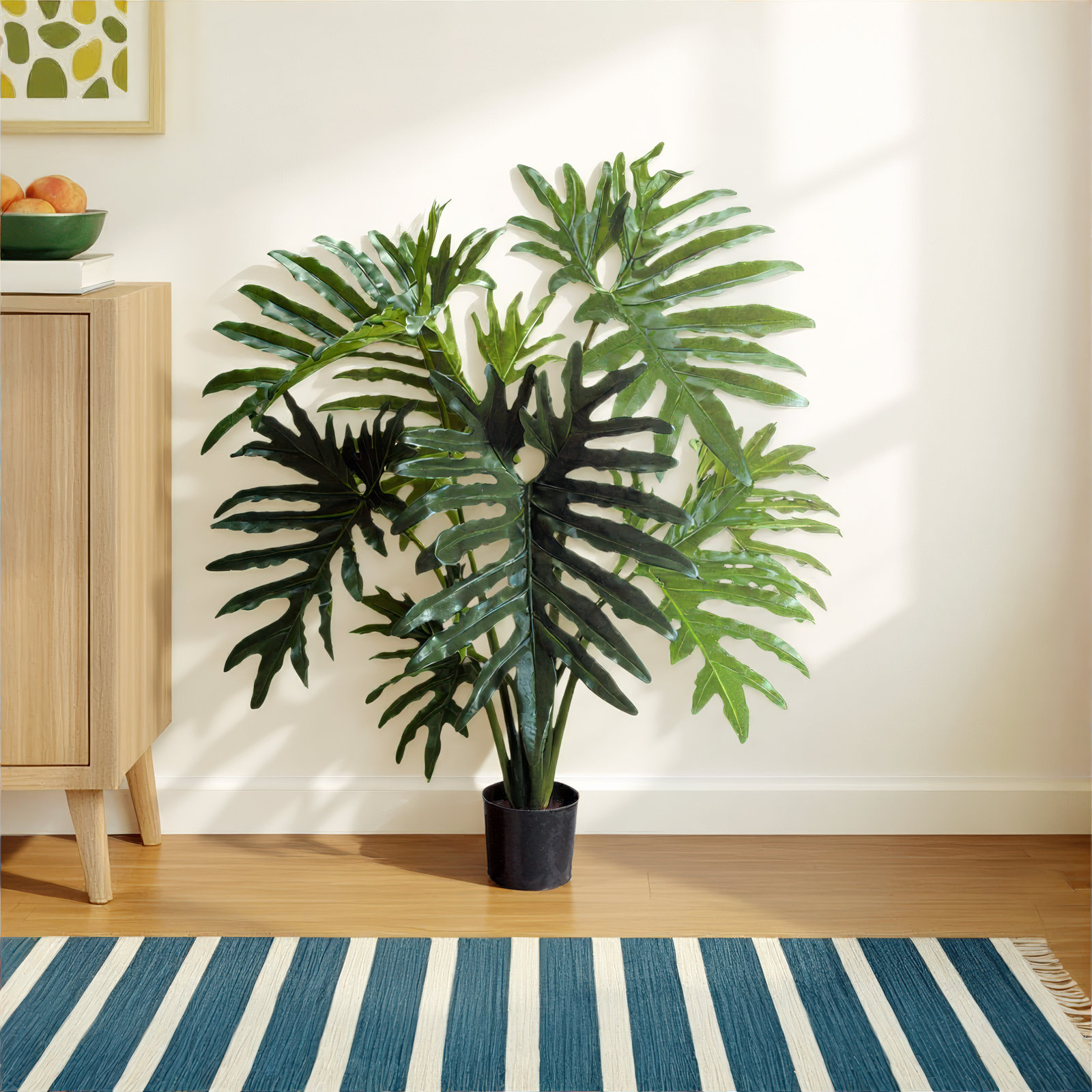 2.5' Philodendron Plant with Bamboo Planter
