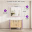 Armoire à pharmacie encastrée ou à fixation en surface biseautée sans cadre avec porte en miroir et tablettes réglables-988053121-988053128