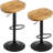 Persaeus Adjustable Height Counter Stool with Metal Frame-471044996