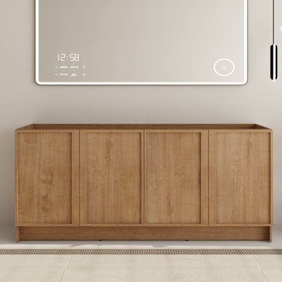 Ithran 72'' Double Bathroom Vanity Base Only, Base Cabinet without Top