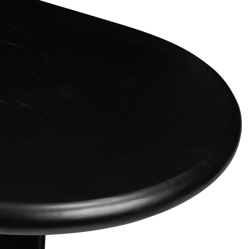Paden Extension Dining Table-Worn Oak, Aged Black Acacia