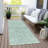 Machine Washable Indoor/Outdoor Xhevrie Teal Rug-396758952